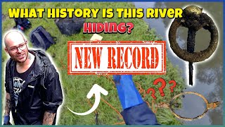 Magnet Fishing The River  Finds From The 1700s  That’s Got To Be A RECORD [upl. by Orelle16]