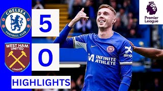 Chelsea vs West ham 50 HIGHLIGHTS All Goals [upl. by Yajiv]