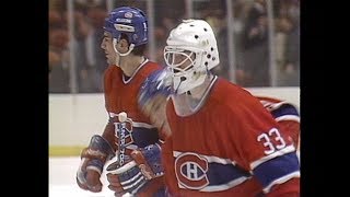 1986 HabsRangers Game 3 highlights  Claude Lemieux scores OT winner [upl. by Elcarim347]