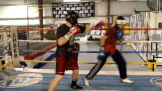 Amateur Sparring Robert Sherman vs Louis Mendoza [upl. by Pontias]