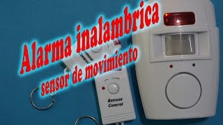 Alarma inalambrica sensor de movimiento [upl. by Clawson]