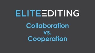 Collaboration vs Cooperation [upl. by Kcirdnekal608]