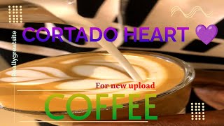 BASIC ART LATTE IN CORTADO CUP COFFE QUICK AND EASY ART BY ABD coffeeart coffeeaddict shortsfeed [upl. by Rodrich]