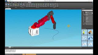 Dummy Robot high precision 6dof simulation in BabaCAD Robotics 2021 [upl. by Aliet]