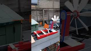 Direct upwind sailing boat in test with fan airflow [upl. by Ev466]