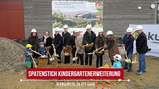 Spatenstich Kindergartenerweiterung Kirchberg  Styria  Austria  vulkantvat [upl. by Zonnya]