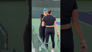 Badosa complimenting Sabalenka for the new veneers tennis teeth [upl. by Daniels]