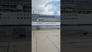 Coral Princess cruise ship Riga Latvia [upl. by Aihsal]