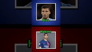 Most Red Cards  Dias vs Hakimi Football Quiz [upl. by Grieve]