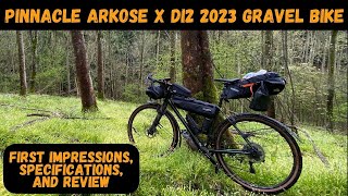 Pinnacle Arkose X Di2 2023 Gravel Bike  First Impressions Specs and Review [upl. by Herve98]