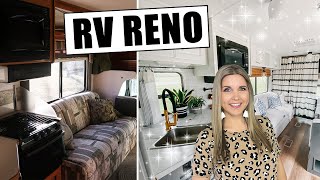 RV RENOVATION ON A BUDGET 🔵 Step by Step RV Makeover [upl. by Onavlis]