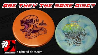 Discraft Ledgestone Edition Zone Comparison  2021 BigZ vs 2022 ESP Swirl FLX [upl. by Rialc]