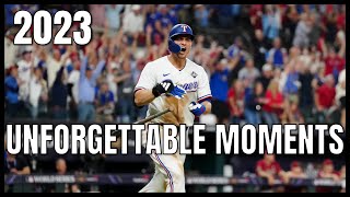 MLB  Unforgettable Moments 2023 [upl. by Carlisle]