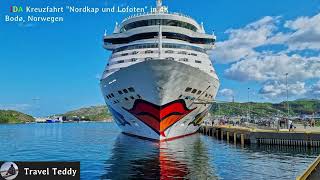 Bodø amp das Auslaufen aus dem Hafen  AIDA Norwegen und Lofoten Kreuzfahrt mit der AIDAbella [upl. by Baniez]