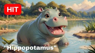 Song about Hippopotamus quotHippopotamusquot  Best Kids Songs  Children Music [upl. by Herv]