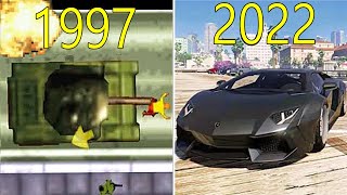 Evolution of Grand Theft Auto w Facts 19972022 [upl. by Aliakam]