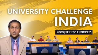 University Challenge India 2003  EP 2  Univ of Edinburgh vs Jadavpur University  Siddhartha Basu [upl. by Nirrac]