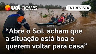 Morador de Rio Grande RS relata tensão entre desabrigados Não têm ideia do que nos afeta [upl. by Venice]