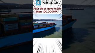 MAERSK LINE 🗿 short ship maerskline edit containership editing capcut [upl. by Silvester]