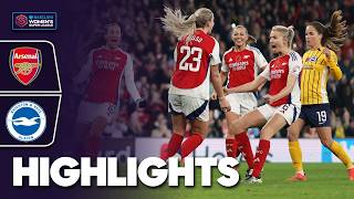 Five Star Arsenal Get First Win at Home 🌟  Arsenal v Brighton Highlights  Barclays WSL 202425 [upl. by Harobed186]