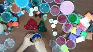 Colorful Slime Mixing and Swirling Fun [upl. by Jamin]