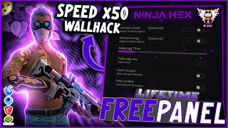 FREE PANEL PC GRATIS OB46 WALLHACK  SPEED  SNIPER LIFETIME FREE FIRE 🎁 ANTI BAN 100  NINJA HEX [upl. by Packer]