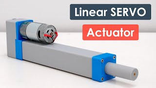 3D Printed Linear Servo Actuator with Position Feedback [upl. by Drarrej191]