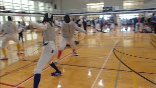 2024 Yellow Jacket Open Div III Foil  Stevie Pool Bout 3 [upl. by Derdle]