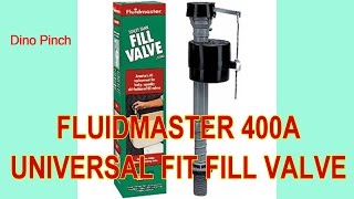 Save water amp STOP running toilet  Fluidmaster Fill Valve 400A [upl. by Doughty877]