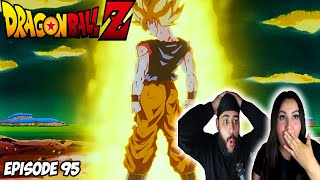 My Girlfriends EPIC Reaction To GOKU BECOMING SUPER SAIYAN FOR THE FIRST TIME DBZ Episode 95 [upl. by Whitford]