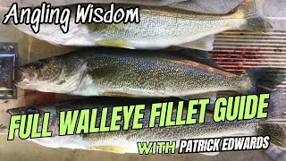 How to Fillet Walleyes  Most Effective Walleye Fillet Methods [upl. by Maggio]