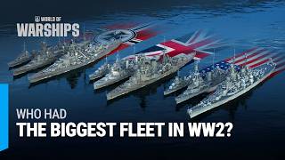 World War 2 Navy Comparison — Fleets Evolution 1939–1946 [upl. by Annaihs]