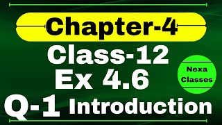 Class 12 Ex 46 Q1 Math  Determinants  Q1 Ex 46 Class 12 Math  Ex 46 Q1 Class 12 Math [upl. by Konstantine818]