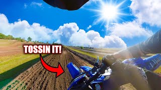 TOSSING IT ON THE YZ250F AND RIPPING AT ALBANY MX [upl. by Johnnie]