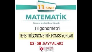 Sonuç Yayınları 11Sınıf Matematik Kitabı Trigonometri Konusu 5258 Sayfaları [upl. by Skelton]