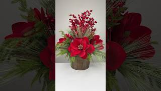 Impress your guests with this stunning magnolia arrangement ❤️shorts diy christmas holiday [upl. by Asilahs]