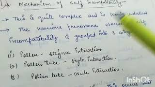 Mechanism of Self Incompatibility in Plant Breeding by Ritikas Tutorial [upl. by Htebirol]