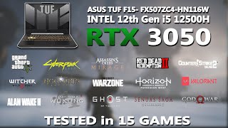 ASUS TUF F15 Intel i5 12500H  RTX 3050 Gaming Benchmark Test in 2024  Tested in 15 Games [upl. by Berhley]