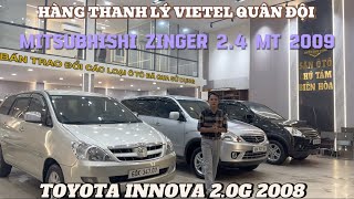 2210 VIETTEL QUÂN ĐỘI THANH LÝ TOYOTA INNOVA 20G 2008 MITSUBISHI ZINGER 2009 24 MT GLS SIÊU CỌP [upl. by Nnairahs974]