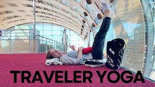 Yoga for Tired Travelers  Relieve Tiredness amp Sore Legs [upl. by Nangem]