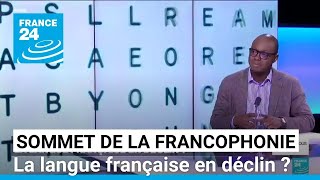 Sommet de la Francophonie  la langue française en déclin  • FRANCE 24 [upl. by Crosley]