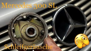 Mercedes R129 Reparatur 300 SL Schleifgeräusche am Motor Sekundärluftpumpe defekt Kupplung Mitnehmer [upl. by Airamahs]