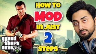 HOW TO MOD GTA 5 IN JUST 2 STEPS 2024 ALL PROBLEMS SOLVED  GTA 5 Mods  HindiUrdu  THE NOOB [upl. by Auqenahs]