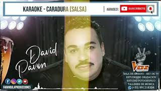 KARAOKE SALSA  CARADURA DAVID PAVON [upl. by Tocs406]