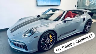 Presenting you this preowned 2023 Porsche 911 Turbo S in Arctic Grey  Walk Around [upl. by Cypro583]