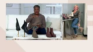 Cougar Waterproof Leather Heeled Ankle Boots  Villa on QVC [upl. by Jenks18]