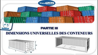 DIMENSIONS UNIVERSELLES DES CONTENEURS [upl. by Namdor]