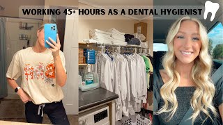 COME WITH ME TO WORK OVER 40 HOURS  DENTAL HYGIENIST TEMPING  FULL TIME AT PRIVATE PRACTICE [upl. by Ahsilif]