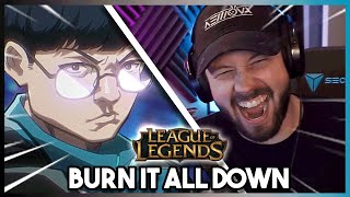 Newova REACTS To quotBurn It All Down ft PVRIS  Worlds 2021  League of Legendsquot [upl. by Mir]