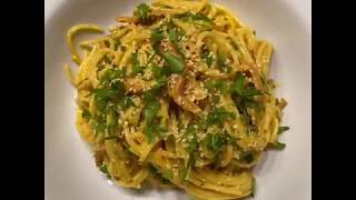 Spaghetti alla carbonara vegana  „Spaghetti Carobara“ [upl. by Nehgaem]